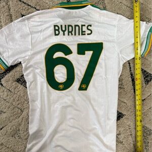 Adidas x Lakers white and green polo shirt 2XL six seven